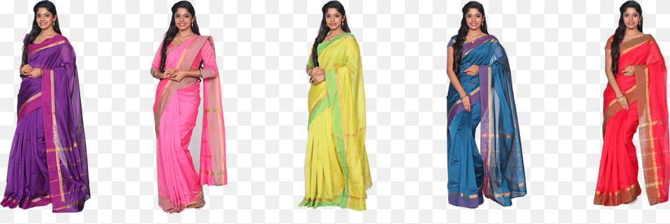 Apoorva 5 Cotton Silk Saree Silk, Woman, Adult, Clothing, Female Free Transparent Png
