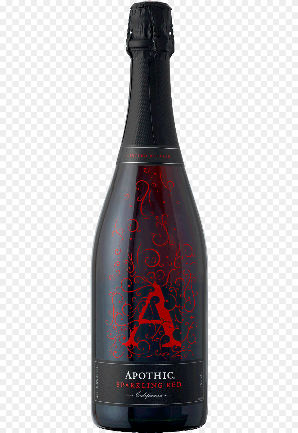 Apothic Red Sparkling Wine, Alcohol, Beer, Beverage, Liquor Png Image