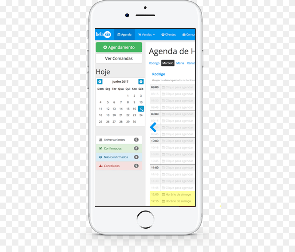 App Belasis Sistema Para Salao De Beleza Agenda Online Sistema De Agendamento App, Electronics, Mobile Phone, Phone, Text Free Transparent Png