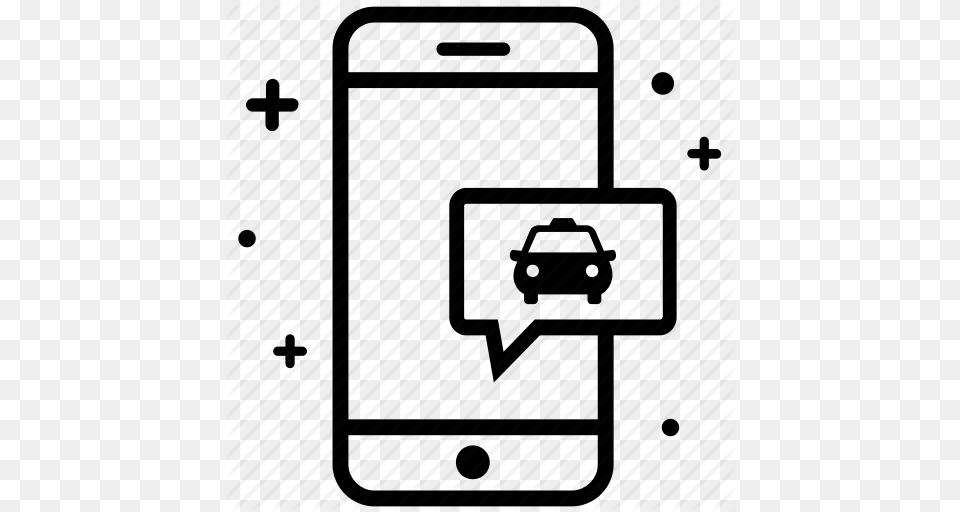 App Car Service Ride Smartphone Taxi Uber Icon, Electronics, Mobile Phone, Phone Free Png