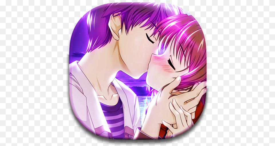 App Insights Anime Couple Super Wallpapers Hd Apptopia Blushing Kissing Anime Couples, Publication, Book, Comics, Adult Png Image