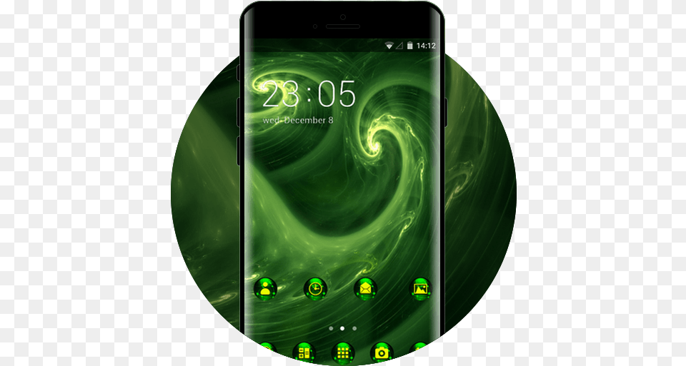 App Insights Fantasysci Fi Theme Green Smoke Form M Themes Sony U Launcher, Electronics, Mobile Phone, Phone Png