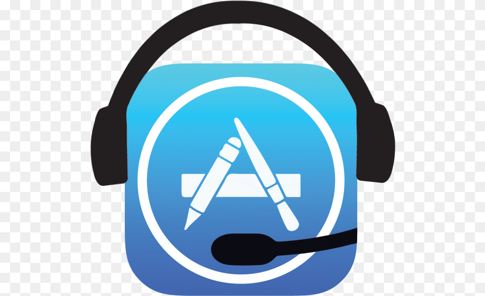 App Store Icon With A Customer Support Headset Mac App Store Icon, Electronics Png