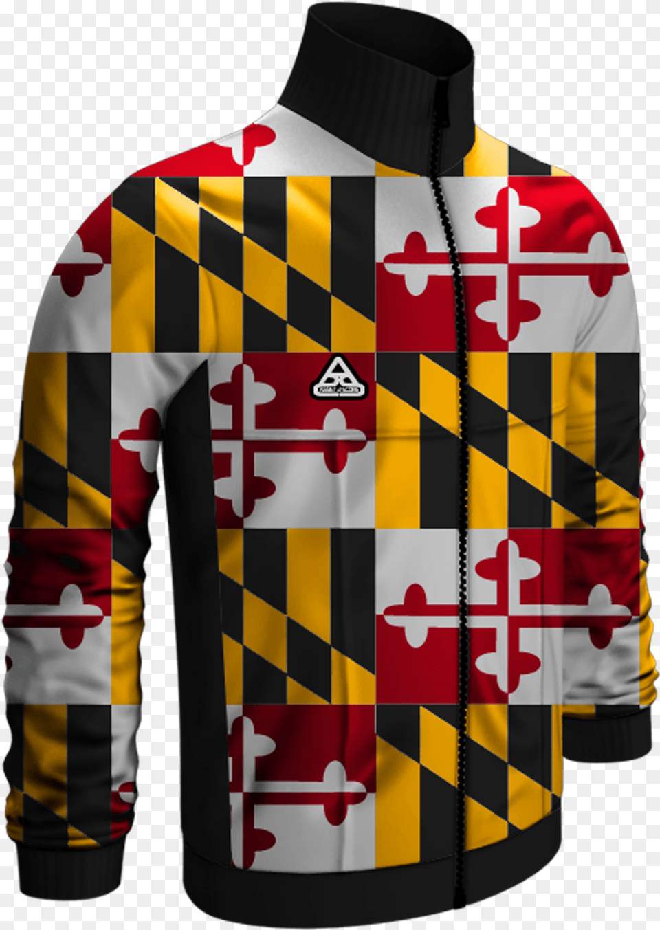 App Trksuit 06 Top Front Maryland State Flag, Clothing, Coat, Jacket, Shirt Free Png Download