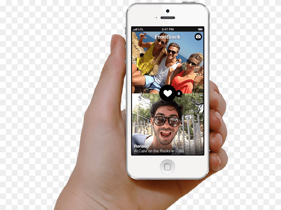 App Uses Both Iphone Cameras Simultaneously To Show Selfie With Iphone, Photography, Phone, Electronics, Mobile Phone Free Png