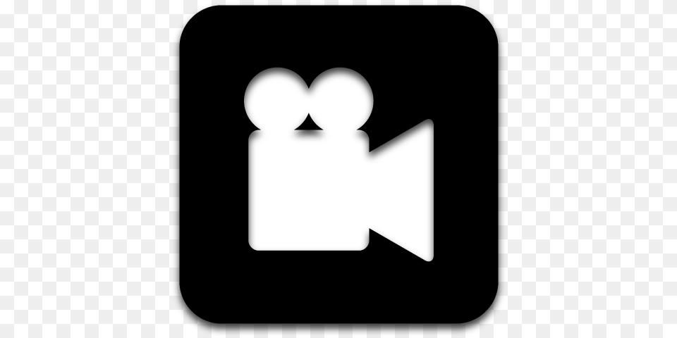 App Videos Icon Black Icons Softiconscom Black And White Video Icon, Stencil, Logo Png Image