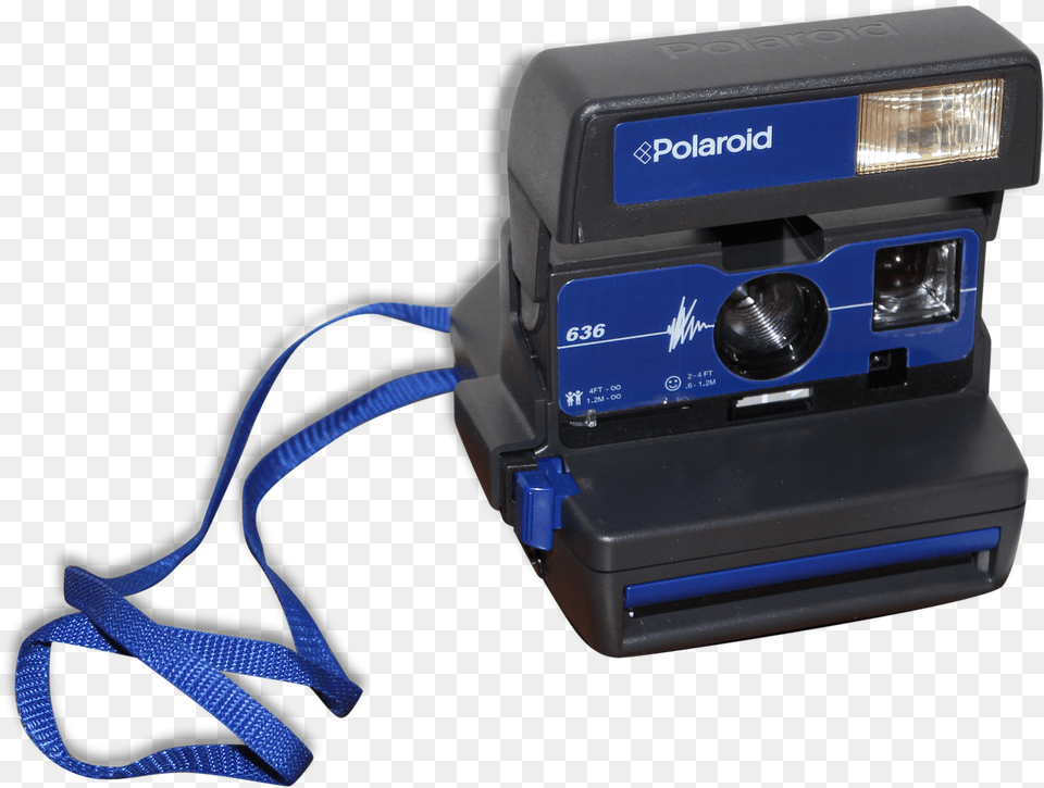 Appareil Photo Polaroid 636 Vintage Bleu Electronics, Accessories, Strap, Camera, Digital Camera Png