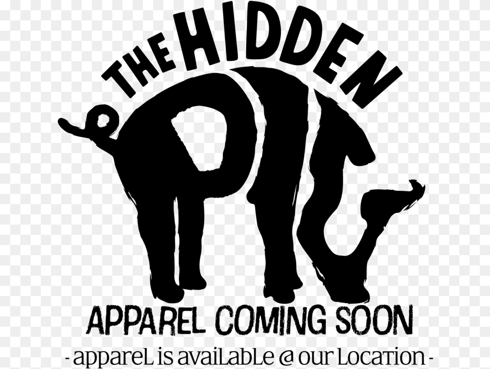 Apparel Coming Soon Hidden Pig, Gray Free Png Download