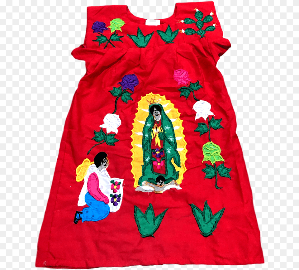 Apparel Dress Mexican Embroided Flowers Day Dress, Applique, Clothing, Pattern, Adult Png Image