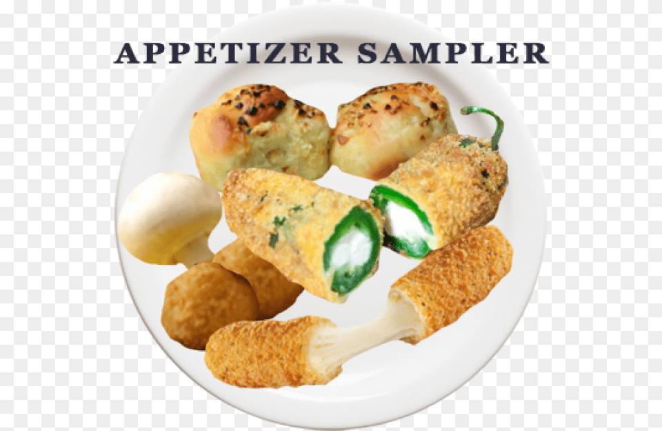 Appetizer Sampler Bread, Food, Fried Chicken, Plate, Nuggets Free Png Download