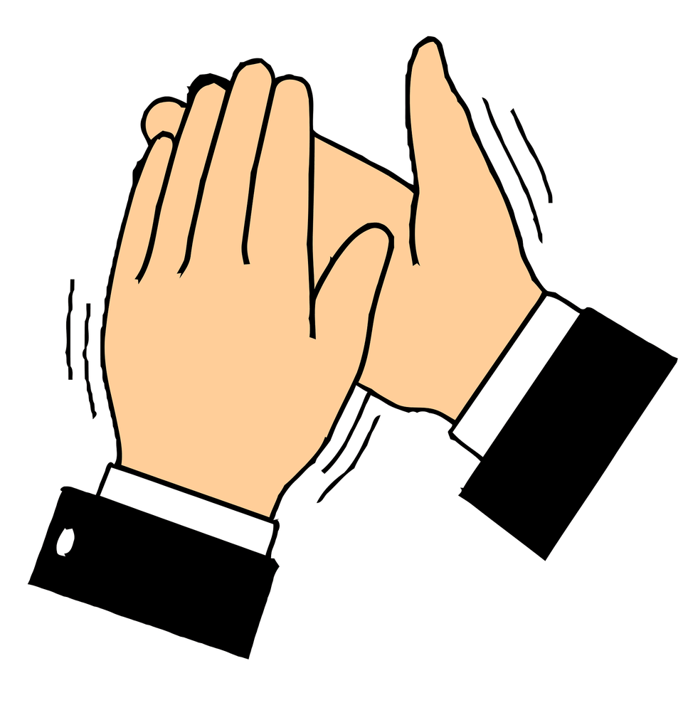 Applauding Clipart, Body Part, Hand, Person, Finger Png Image