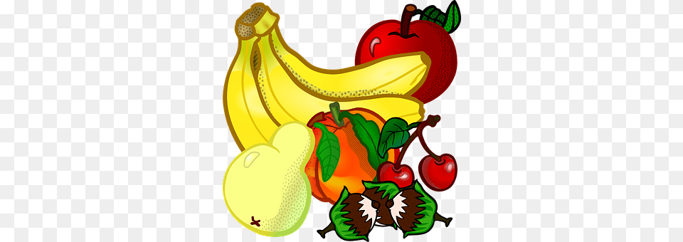 Apple Banana, Food, Fruit, Plant Free Transparent Png