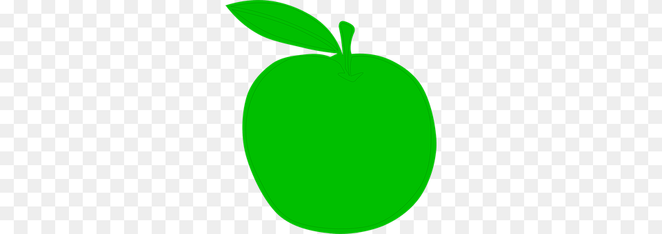 Apple Food, Fruit, Green, Leaf Free Png Download