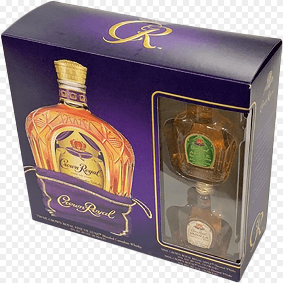 Apple 50mls Apple Crown Royal Gift Set, Alcohol, Beverage, Liquor, Whisky Png