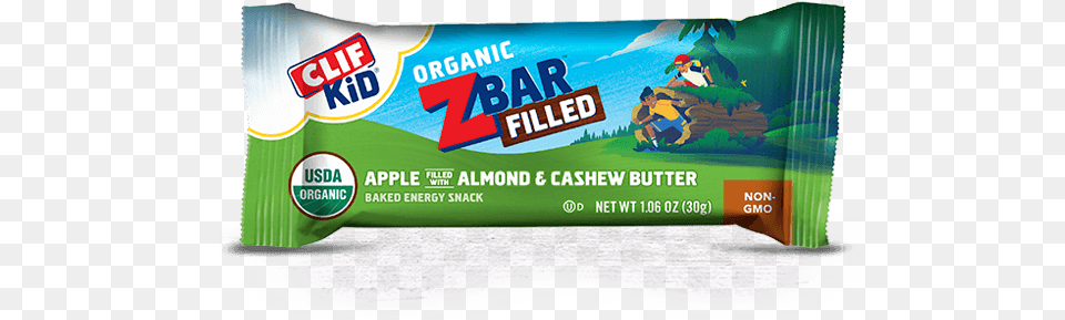 Apple Almond Amp Cashew Butter Packaging Clif Kid Zbar Filled, Person Free Transparent Png