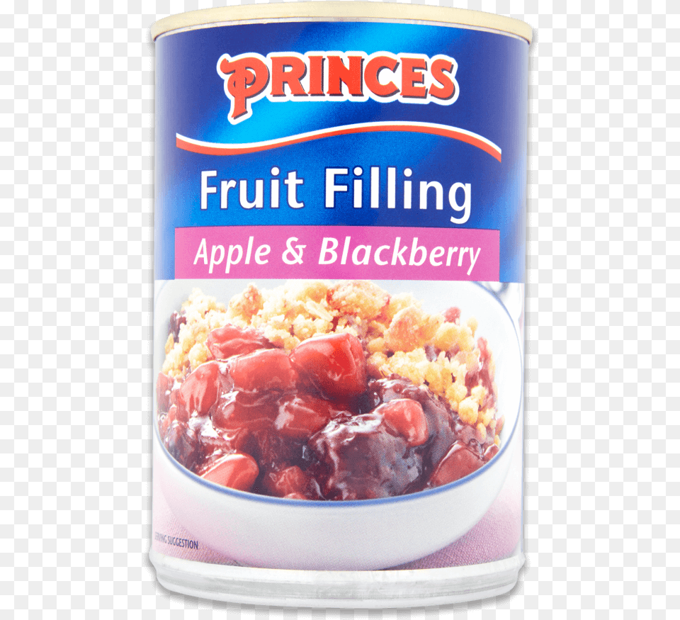 Apple And Blackberry Fruit Filling Princes Apple Fruit Filling, Can, Tin, Food Png Image