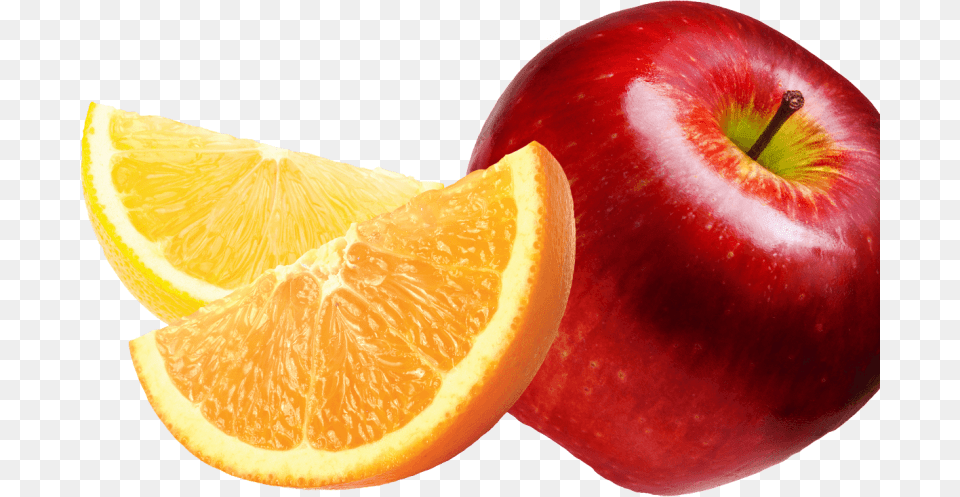 Apple And Orange Image With No Background Apple And Orange, Citrus Fruit, Food, Fruit, Plant Free Png Download