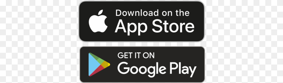 Apple And Play Store Joint Logo Available On App Store And Google Play, Text Png
