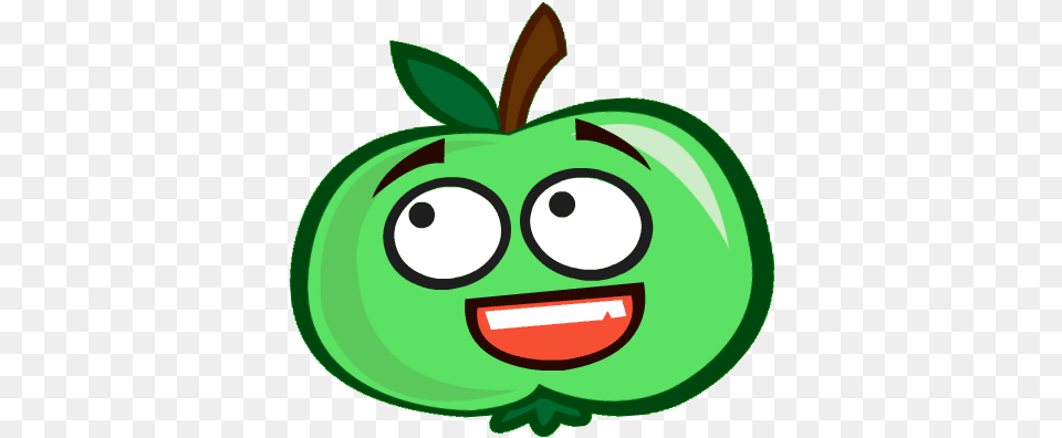 Apple Animated Happy, Food, Fruit, Plant, Produce Free Png Download