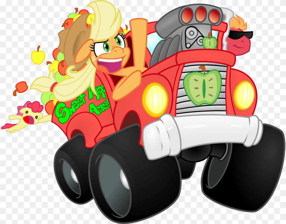 Apple Apple Bloom Applebuse Applejack Apple Siblings Big Mcintosh, Book, Comics, Publication, Bulldozer Png Image