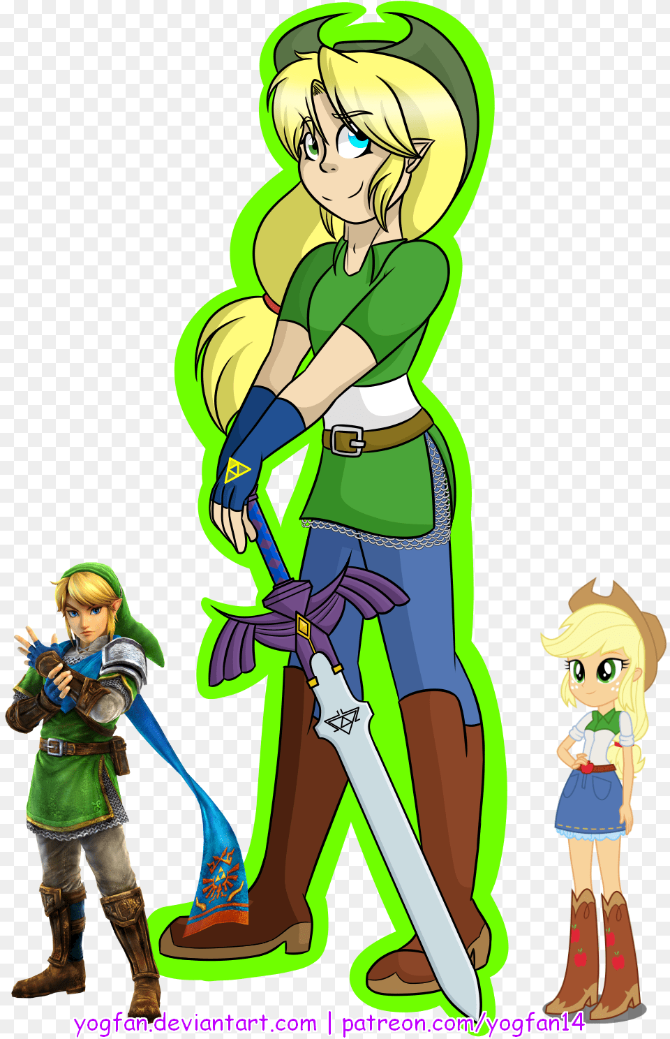 Apple Applejack Artist Legend Of Zelda Link Hyrule Warriors Cosplay Costume, Book, Cleaning, Publication, Comics Free Png Download