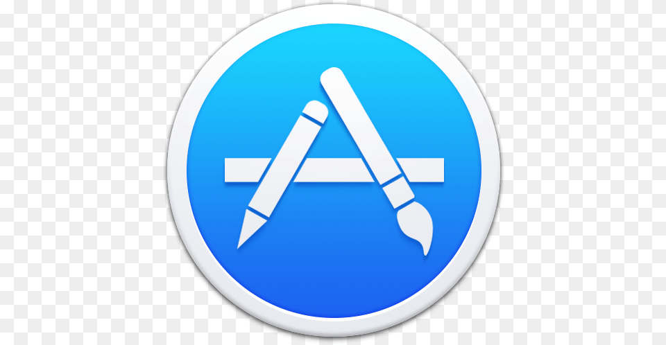 Apple Appstore Border Icon App Store Icon Round, Sign, Symbol, Disk, Blade Free Transparent Png