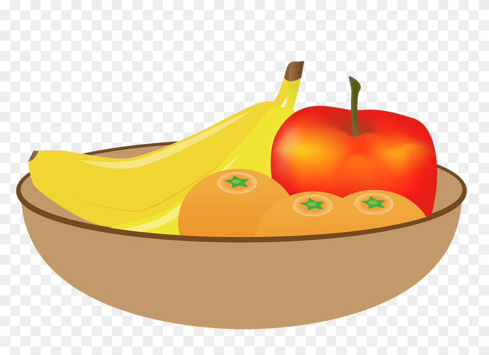 Apple Banana Oranges In A Bowl Clipart, Food, Fruit, Plant, Produce Free Png Download
