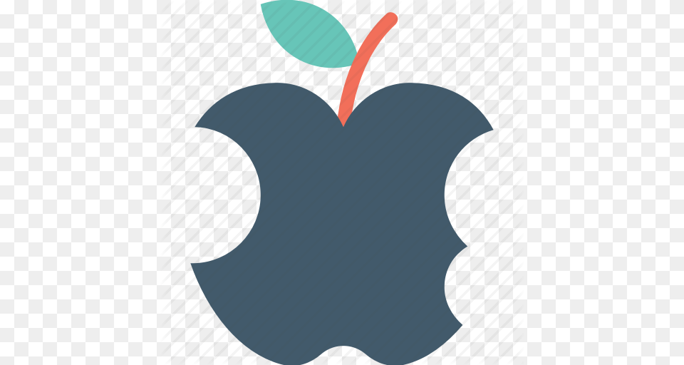 Apple Bite Bitten Apple Eaten Apple Fruit Half Eaten Apple Icon, Leaf, Plant, Logo, Food Png