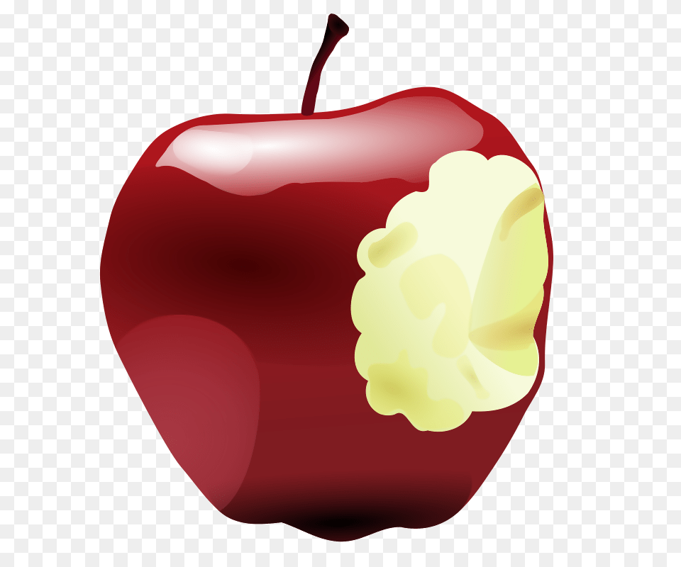 Apple Bite Dangour Hade Download Vector, Food, Fruit, Plant, Produce Free Png