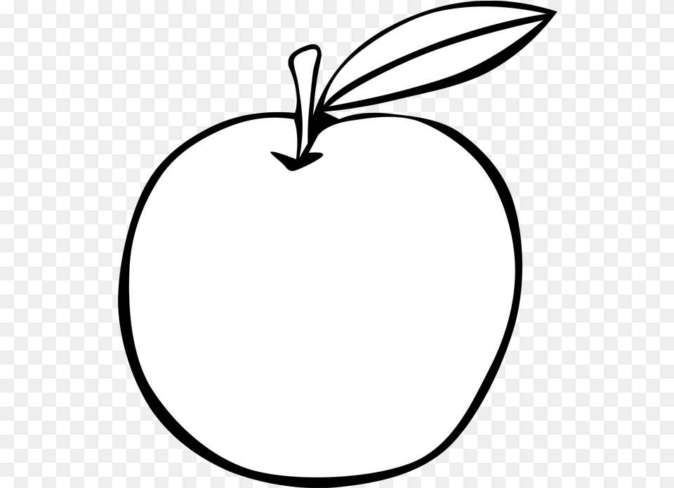 Apple Black And White Apple Fruit Clipart Names Carto Dia Do Professor, Plant, Produce, Food, Moon Free Transparent Png