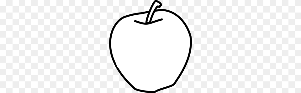 Apple Black And White Clip Art A Clip Art, Plant, Produce, Fruit, Food Png