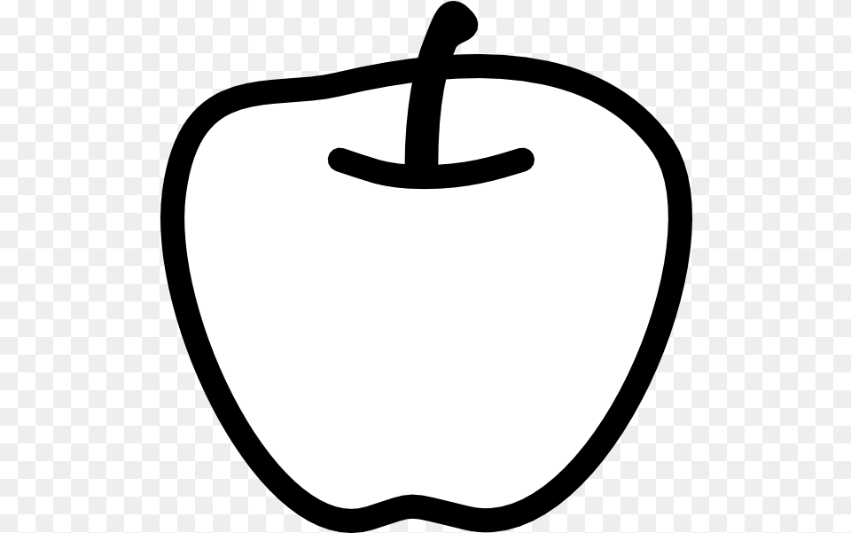 Apple Black And White Clip Art Vector Clip Black And White Pic Of Apple, Food, Fruit, Plant, Produce Free Transparent Png