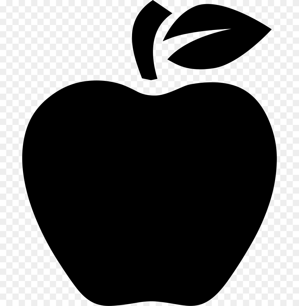 Apple Black Vector, Food, Fruit, Plant, Produce Free Png