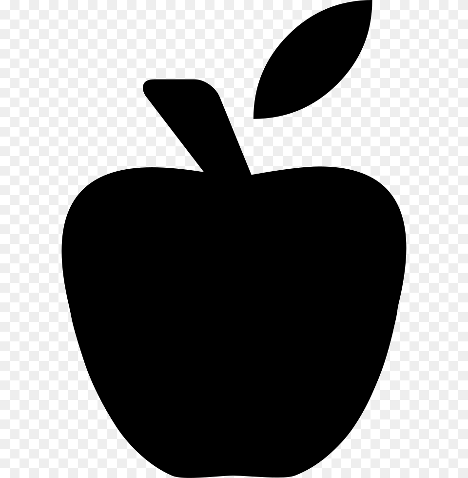 Apple Black Vector Clipart Black Vector Apple Icon, Plant, Produce, Food, Fruit Free Png Download