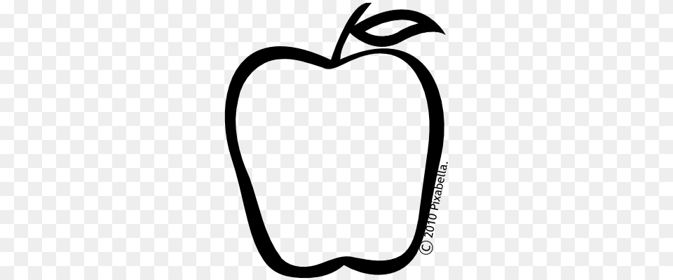 Apple Black White School Apple Clip Art Black And White Clip Art Black And White, Food, Fruit, Plant, Produce Free Png Download