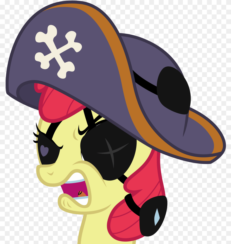 Apple Bloom Artist My Little Pony Friendship Is Magic, Clothing, Hat, Person, Pirate Png