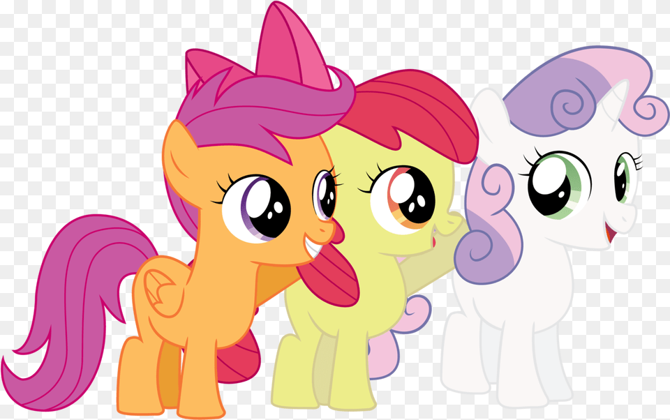 Apple Bloom Artistjoey Cutie Mark Crusaders Safe Apple Bloom Sweetie Belle And Scootaloo Vector, Baby, Person, Cartoon, Face Free Png