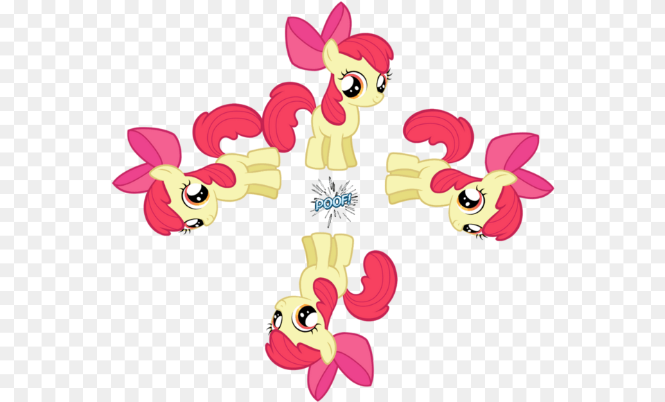 Apple Bloom Meiosis Pony Meiosis Poof Safe Wat Cutie Mark Crusaders, Cross, Symbol, Flower, Plant Png Image