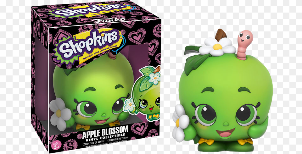 Apple Blossom 3 Vinyl Figure Main Apple Blossom Shopkins Toys, Food, Sweets, Birthday Cake, Cake Free Transparent Png