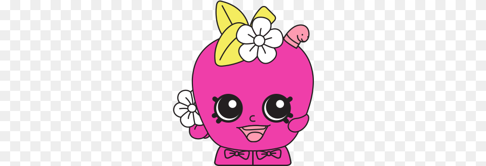 Apple Blossom Rarity Exclusive Shopkins Pink Apple Blossom, Piggy Bank Free Png Download
