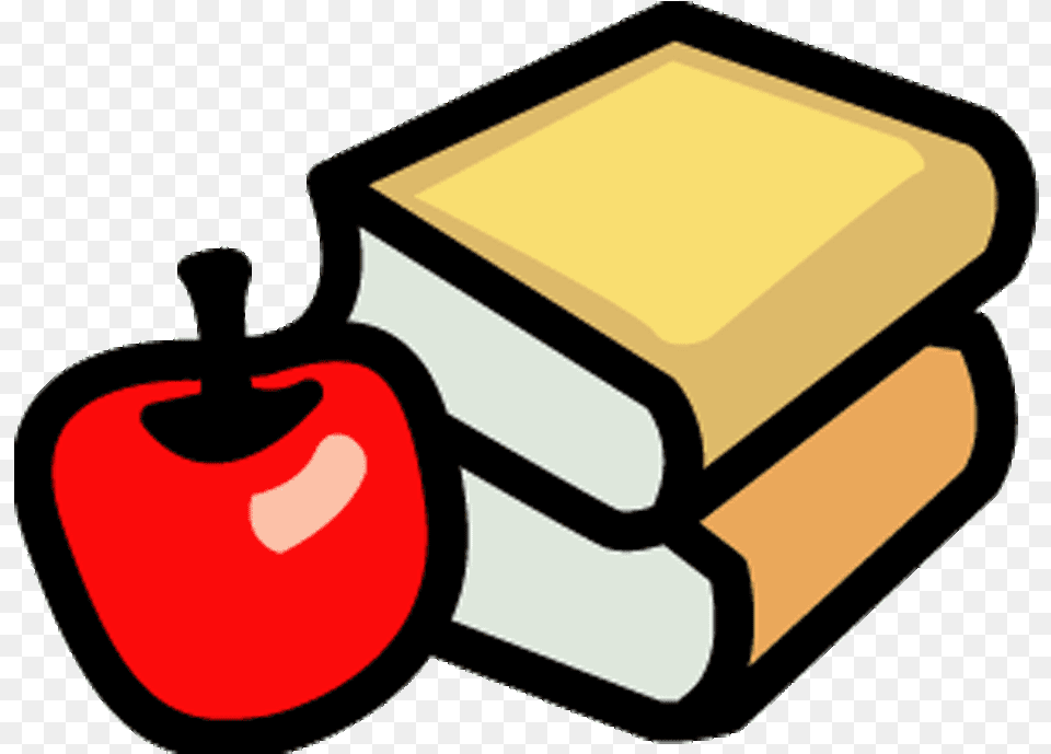 Apple Book Clipart Clipart Apple Next To The Book, Publication, Food, Fruit, Plant Free Transparent Png