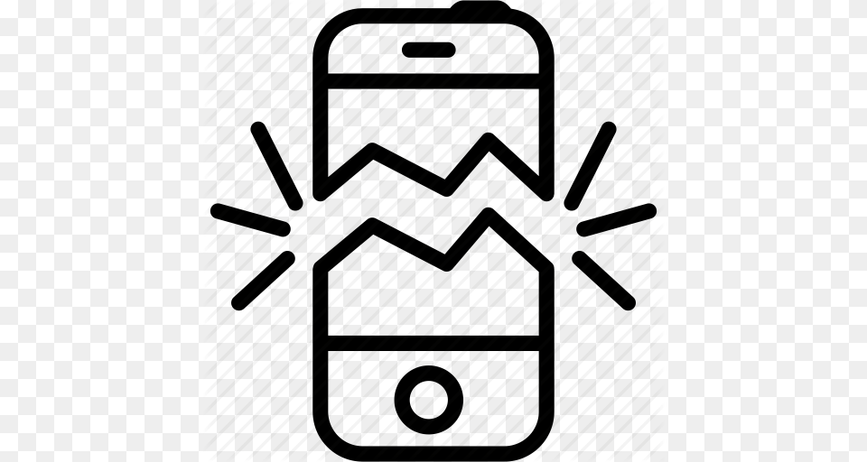 Apple Call Crack Iphone Mobile Screen Smartphone Icon, Electronics, Mobile Phone, Phone, Architecture Free Transparent Png