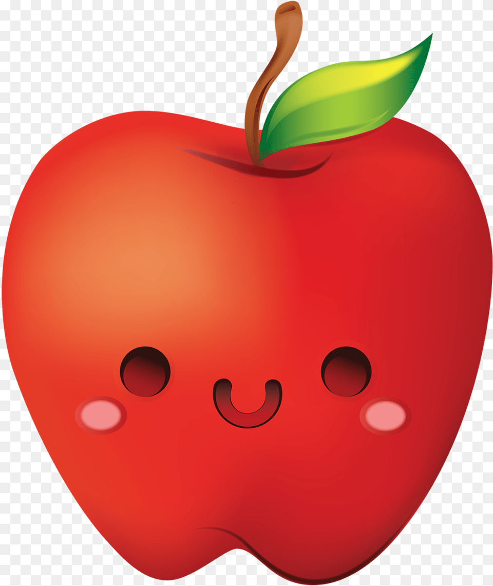 Apple Cartoon Clip Art, Food, Fruit, Plant, Produce Png Image