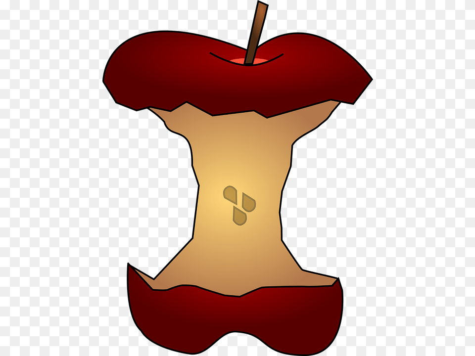 Apple Cartoon Cliparts Shop Of Library Buy Apple Core Clipart, Food, Fruit, Plant, Produce Png