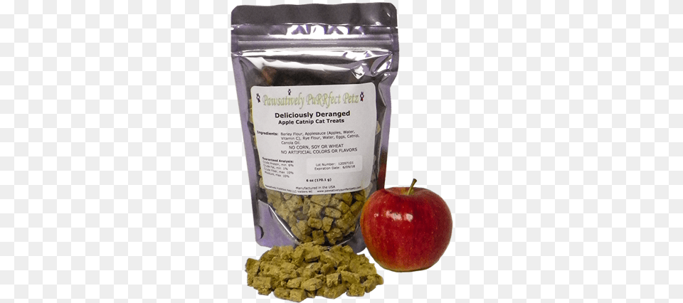 Apple Catnip Cat Treats Pawsatively Purrfect Petz Wisconsin Sultana, Food, Fruit, Plant, Produce Free Png