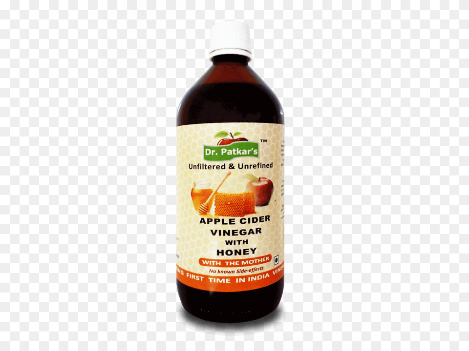 Apple Cider Vinegar With Honey Dr Patkars Apple Cider Vinegar With Honey, Food, Seasoning, Syrup, Ketchup Free Transparent Png