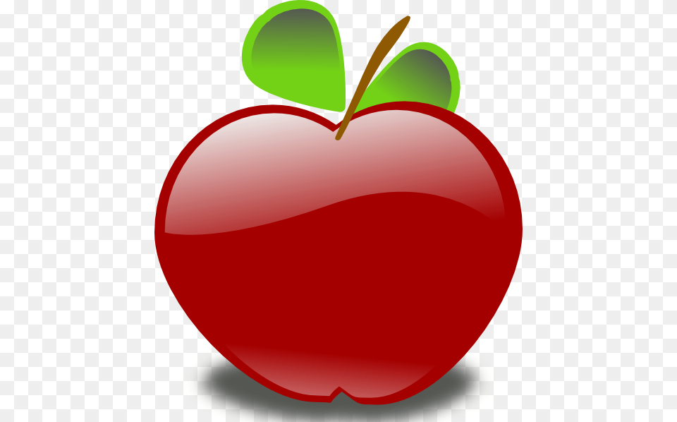 Apple Clip Art Free Vector, Food, Fruit, Plant, Produce Png Image