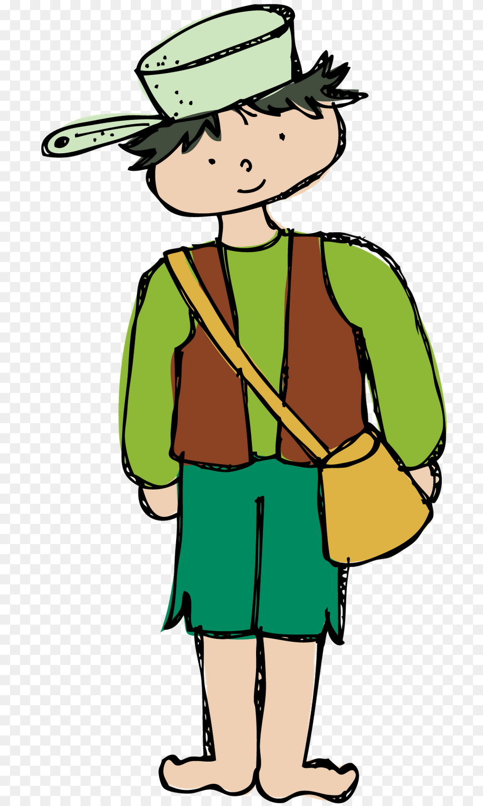Apple Clipart, Clothing, Person, Shorts, Hat Free Transparent Png