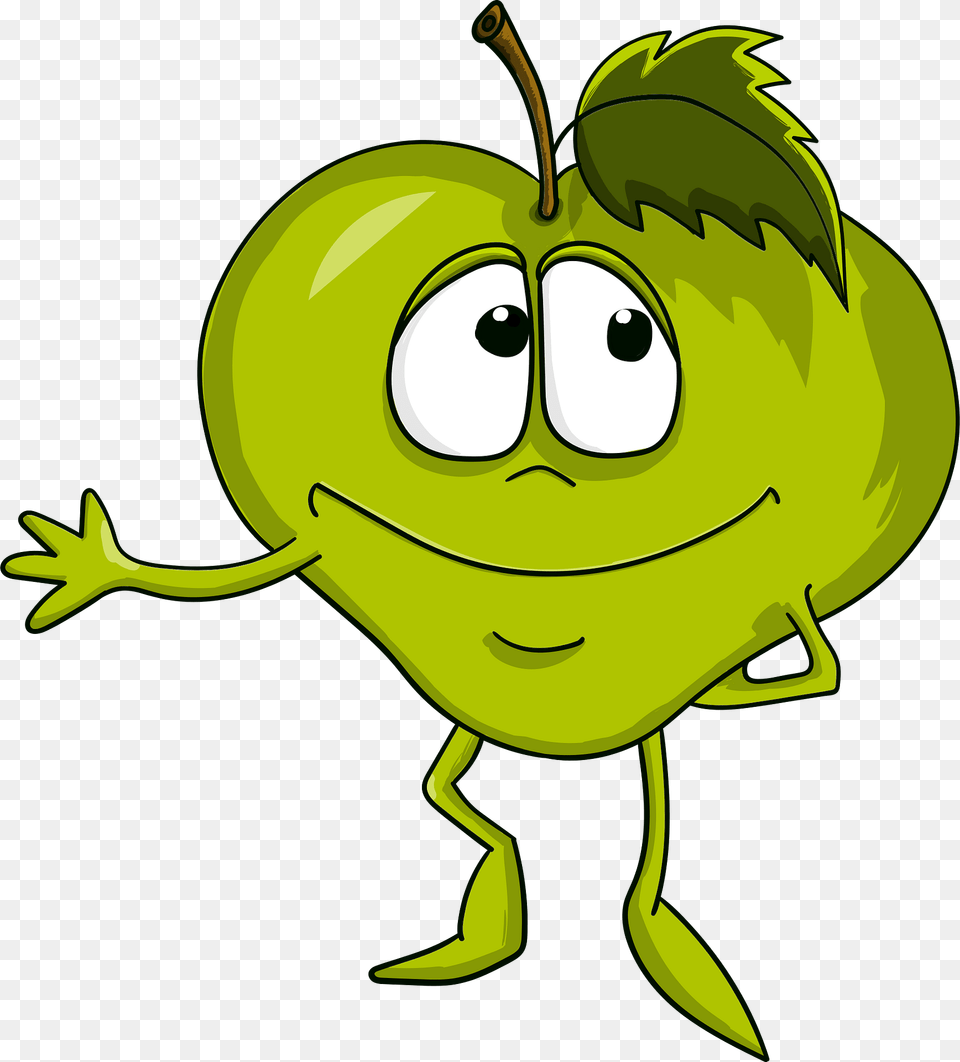 Apple Clipart, Green, Cartoon, Baby, Person Free Png Download