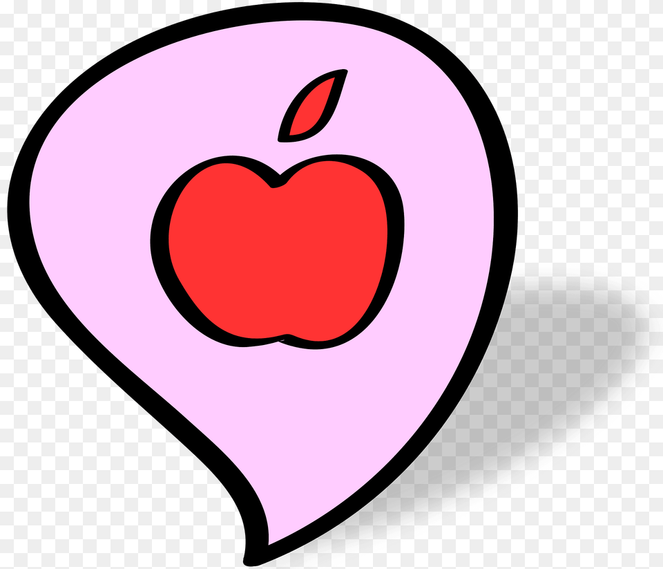 Apple Clipart, Heart, Food, Fruit, Plant Png